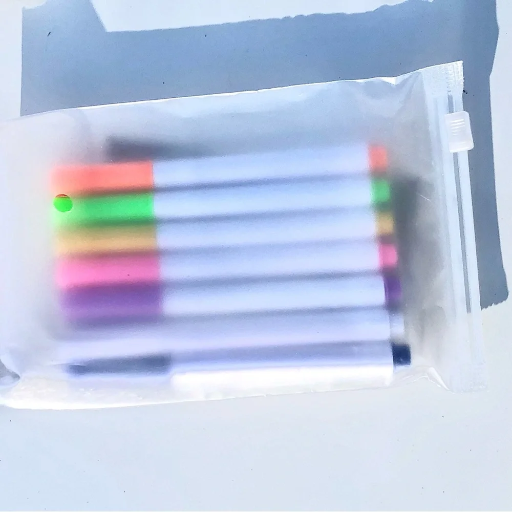 Glowing Acrylic LED Dry Erase Board with Stand 7 Color Markers USB Powered New